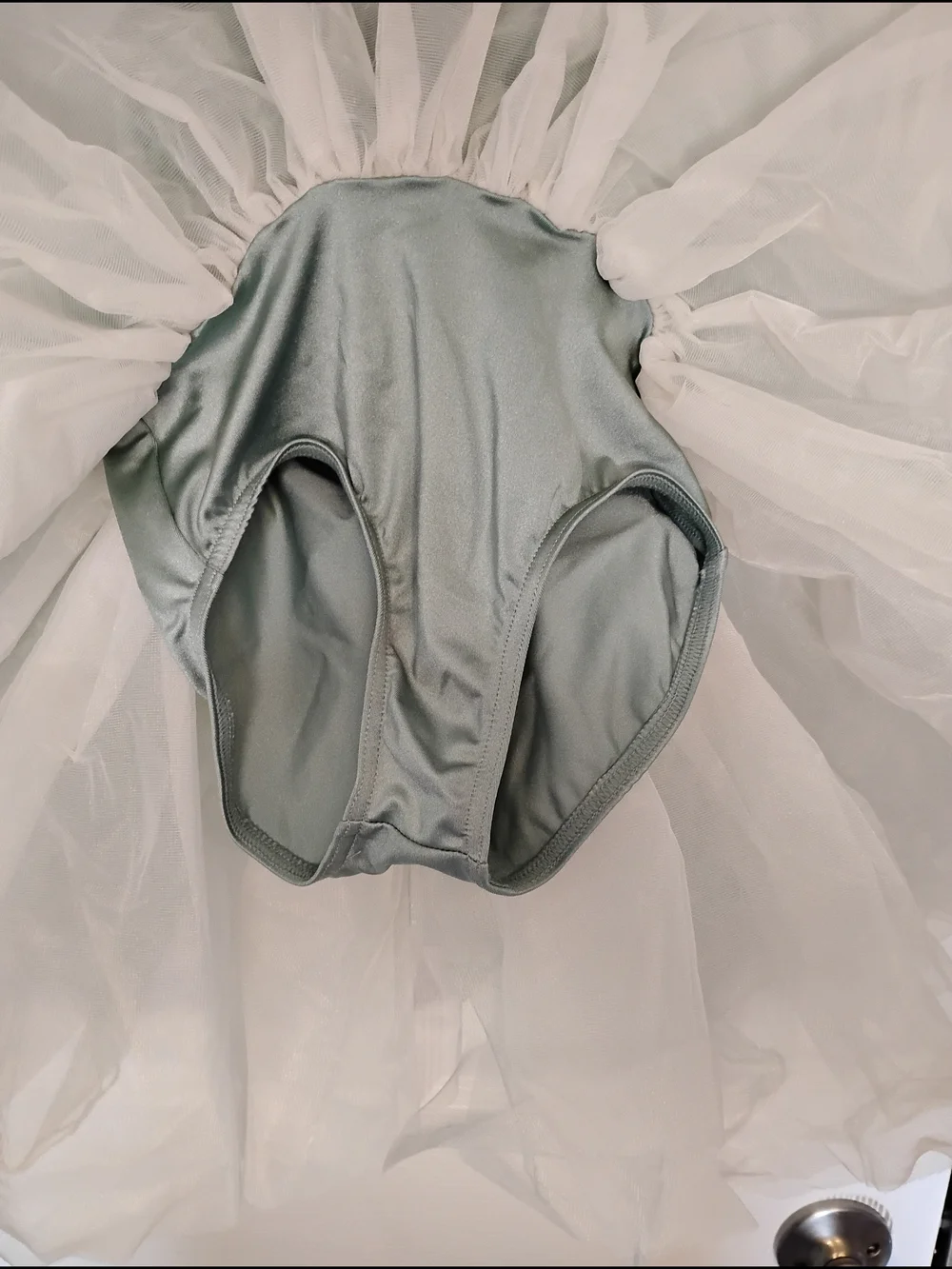 Weissman Sage Green Sequin Tulle Dance Costume